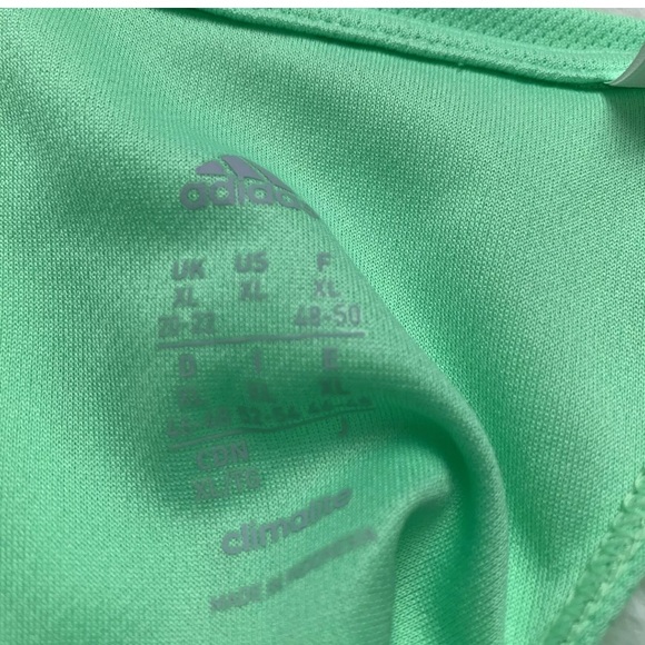 ADIDAS Neon Green Razorback Twist Back Tank - Picture 3 of 7